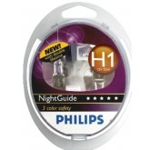 Автолампа H1 Philips 12V- 55W Night Guide Double Life (2 шт) 12258 NGDL